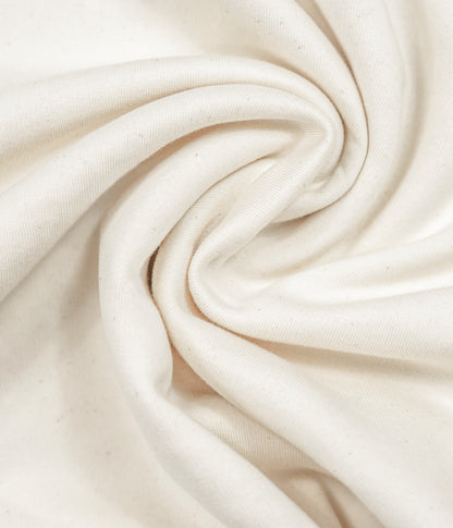 Close detail of the Natural 350 GSM sweatshirt fabric