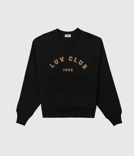 LUV CLUB 1989 SWEATSHIRT (BLACK)