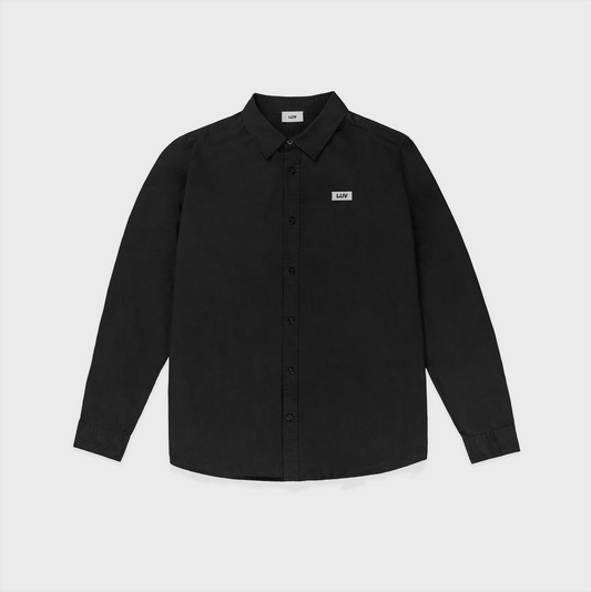 Solstice Poplin Shirt (Black)